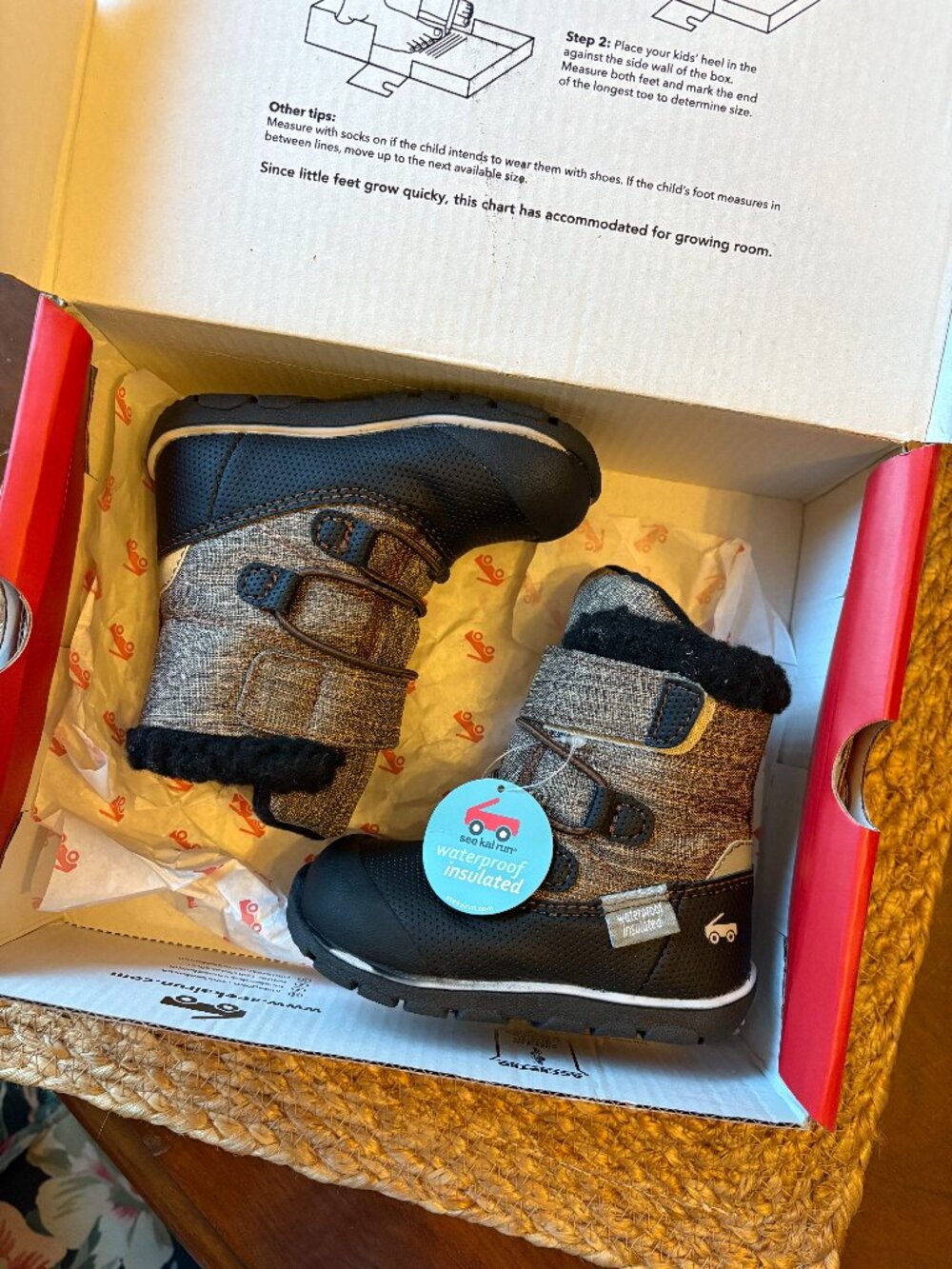 NEW See Kai Run Size 5 Winter Baby Boots Waterproof Insulated